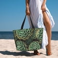 thumbnail image 6 of Kdxio Succulents for Beach Bag for Women Large Beach Tote Bag Waterproof Sandproof Swim Bag with Zipper Pockets Beach Vacation Travel, 6 of 7