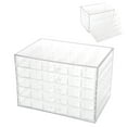thumbnail image 5 of Caja de almacenamiento - 120 rejillas Secuencia de decoración de uñas Organizar caja Caja de almacenamiento de arte de uñas vacía transparente, 5 of 5