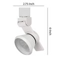 thumbnail image 5 of Benjara BM220691 12W Integrated LED Metal Track Fixture with Dimmer Feature, White, 5 of 5