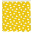 thumbnail image 3 of Ambesonne Yellow and White Shower Curtain, Cloud Motif, 69"Wx75"L, Earth Yellow White, 3 of 3