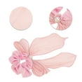 thumbnail image 3 of Unique Bargains 1 Pc Stylish Creased Ribbons Hair Ties Hair Bands Pink, 3 of 5