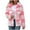 Pink, variant on BiZtdJrK Womens Winter Jackets Fashion Plaid Zip Up Fleece Jackets Casual Long Sleeve Lapel Plush Coats with Pockets Prime By Hour Black L