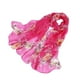 thumbnail image 1 of Minnieouse Bufanda de seda con estampado Floral para mujer, pañuelo ligero y elegante de lujo para playa, moda de verano Accesorios de disfraces Rosa roja, 1 of 6