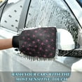 thumbnail image 6 of Microfiber Car Wash Gloves With Chenille & Polyester Terry Scratch-Free Cleaning Elastic Cuffs Hand-drawn Ink, 6 of 8