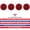 4x Red Kit, variant on All Star Truck Parts 4" Round 12 LED Stop/Reverse Lights, Reflective Ring, Surface Mount, 3-Wire, 12V 2x Red & 2x White