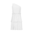 thumbnail image 4 of Yuzhih Cocktail Dresses for Women Summer One-Shoulder Sleeveless Mini Dress Casual Ruffle Layered Flowy Beach Dresses, 4 of 7