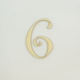 thumbnail image 1 of 1 Pc, 8 Inch X 1/4 Inch Wood Numbers 6 In The Curlz Font Great For Craft Project & Different Decor, 1 of 3