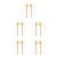 thumbnail image 1 of Jumpingount Horquilla de aleación, pasadores de moño decorativos, herramientas de estilismo de escultura, manualidades DIY, marca de paginación Oro 5Conjunto, 1 of 6