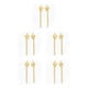 thumbnail image 1 of Jumpingount Horquilla de aleación, pasadores de moño decorativos, herramientas de estilismo de escultura, manualidades DIY, marca de paginación Oro 5piezas, 1 of 6