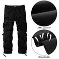 thumbnail image 4 of Matchstick Women's Loose Casual Cargo Pants with 8 Pockets, 4 of 8