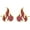 B gold, variant on Stainless Steel Flame Burning Stud Earrings Trendy Personality Fire Eardrop for Women Men Teen Jewelry Accessories