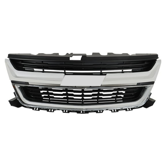 SEBLAFF Front Bumper Upper Grill Grille Chrome For 2015-2020 Chevrolet Colorado 84408363