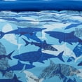 thumbnail image 4 of Shark Bite Dark Blue 8 Piece Microfiber Comforter Set - Full, 4 of 5