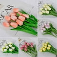 thumbnail image 3 of AFQH 10 pack Tulips Artificial flowers Wedding Home Living room Decoration Bouquet, 3 of 9