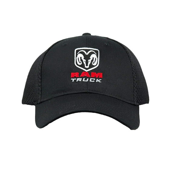 Dodge RAM Truck Mesh-Back Adjustable Hat - Black