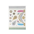 thumbnail image 6 of Wrapables® Celebrity Inspired Temporary Tattoos in Metallic Gold Silver and Black (6 Sheets), Large, Goddess Symbols, 6 of 8