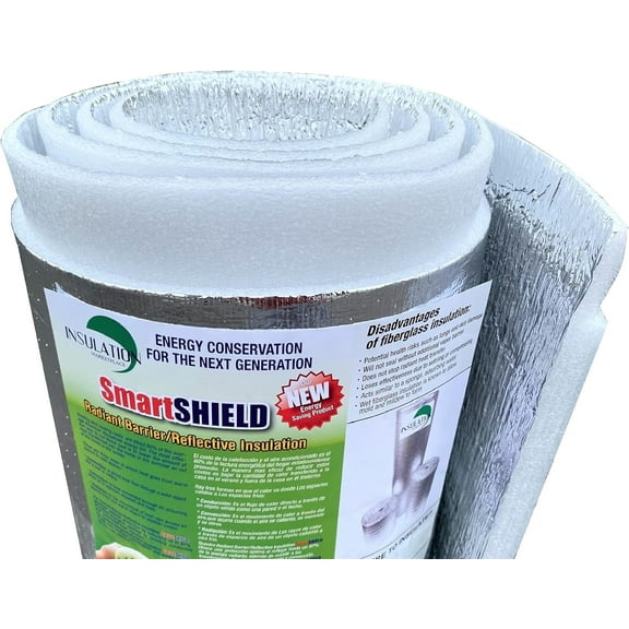 SmartSHIELD Pro-20mm 48"x25ft Reflective Insulation, Foam Core, Foil