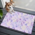 thumbnail image 3 of 2x3 Ft Entryway Area Rug, Purple Floral Retro Kitchen Rug Runner Washable Floor Mat, Abstract Vintage Floral Botanical Non Slip Indoor Door Mat Throw Carpet for Bathroom Living Room Bedroom, 3 of 8