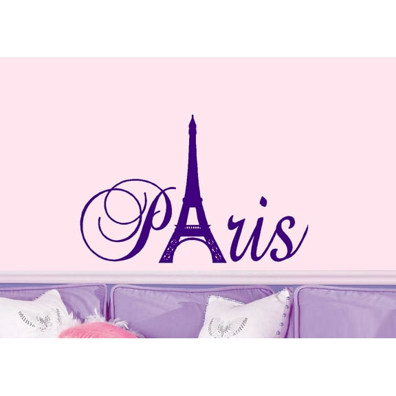 Decal ~ PARIS ~ WALL DECAL 13" X 20"