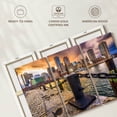 thumbnail image 6 of Elephant Stock Boston Massachusetts Harbor Wall Art - Horizontal Multi Panel Canvas - Living Room Wall Decor - Places Multi Panel - Orange And Yellow Decor - 65" x 42", 6 of 8