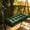 Green, variant on Upgraded Outdoor Porch Swing Cushion Green Waterproof Replacement Seat Pad Patio Garden Swing Chair Thick Durable Comfort Seat Cushion