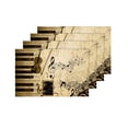 thumbnail image 4 of MKHERT Vintage Musical Violin Piano and Music Notes Placemats Table Mats for Dining Room Kitchen Table Decoration 12x18 inch,Set of 4, 4 of 4