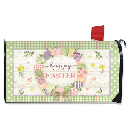 Briarwood Lane Easter Egg Wreath Holiday Magnetic Mailbox Cover