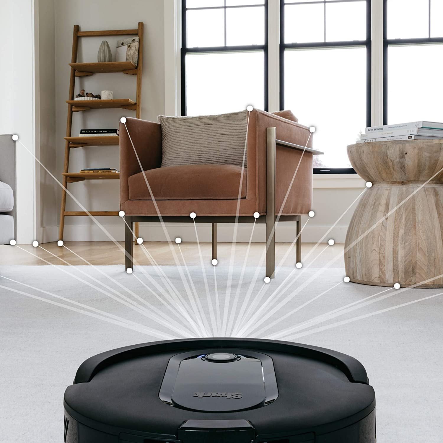  Shark IQ RV1001, Wi-Fi Connected, Home Mapping Robot Vacuum,  Without Auto-Empty dock, Black