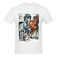 thumbnail image 4 of Bingfone Four Running Horses Men'S Loose Fit Short-Sleeve Pocket T-Shirt, 4 of 7