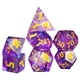 thumbnail image 2 of 7/Set Transparent Glitter Paper Polyhedral s Set RPG Set for Playing Entertainment Board Game DND RPG MTG , púrpura Hugo Dados poliédricos, 2 of 9