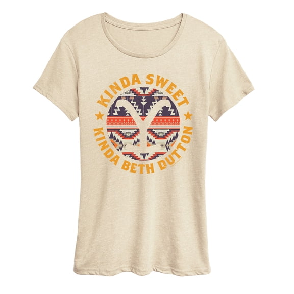 Yellowstone - Kinda Sweet Kinda Beth Dutton Short Sleeve Graphic T-Shirt