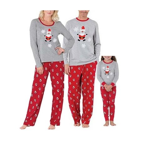 

Canis Christmas Family Pajamas Set Xmas Adult Women Kids Sleepwear Nightwear