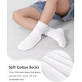 thumbnail image 4 of Ruffle Socks for Girls Kids Toddler Turn Cuff Dress School Uniform Sock, 4 of 4