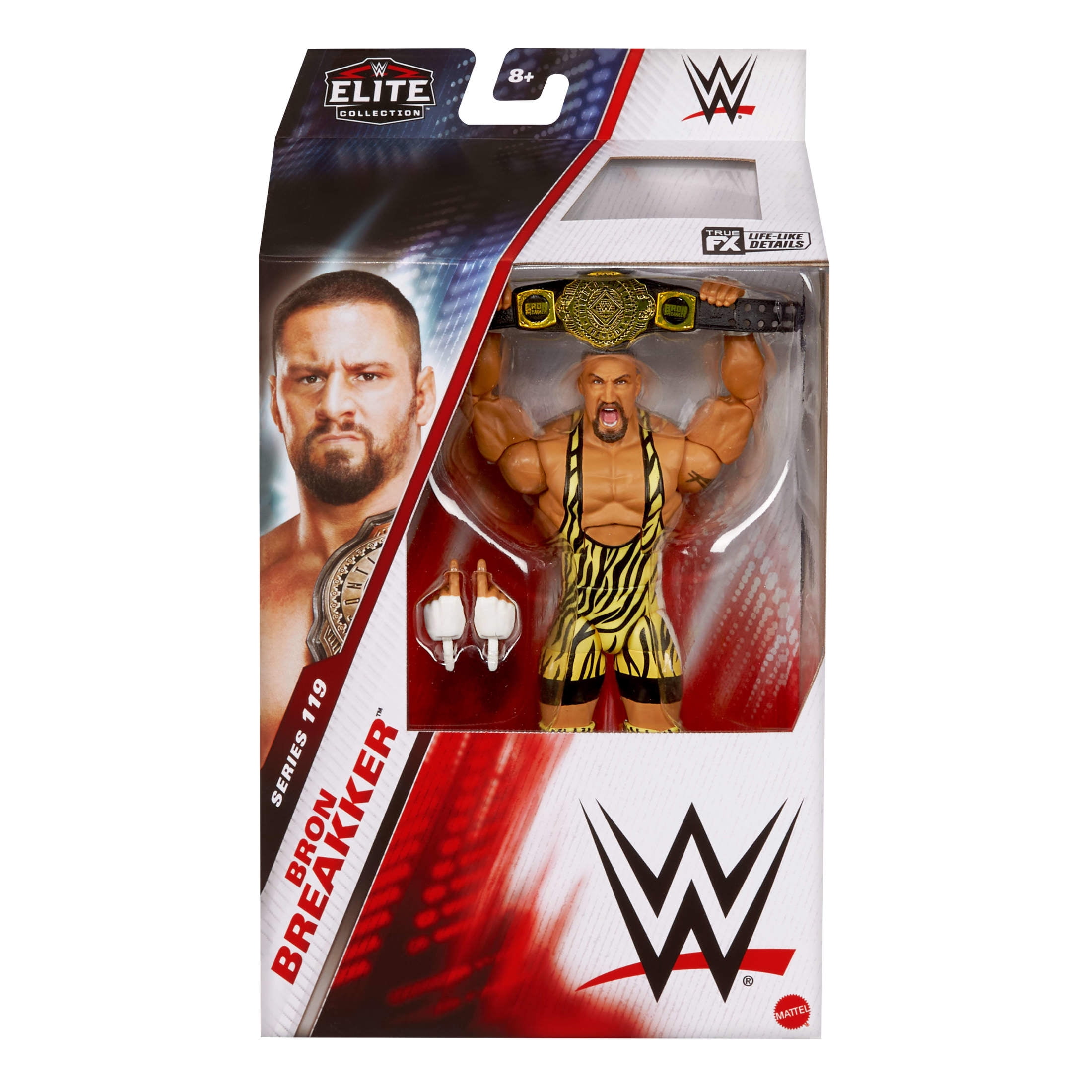 WWE Elite Bron Breaker Action Figure, Series #119, 6-inch Collectible with Articulation & Accessories