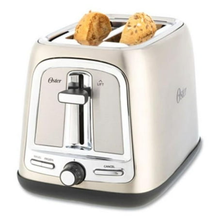 

Oster 7.5 x 11 x 8 in. 2-Slice Extra Wide Slot Toaster Stainless Steel