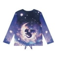 thumbnail image 5 of Garronmavis Black Baby Dragon Girls Long Sleeve T-Shirts 9-10 Lightweight Kids Basic Soft Long Sleeve Tees Top Warm Kids Fall Tops Crewneck Basic Tees Loose Fall Winter Clothes, 5 of 7
