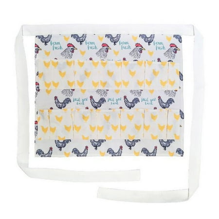 

MIARHB Apron Durable Eggs Gathering Apron 12 Deep Pockets Hold Chicken Farmerhouse Farm