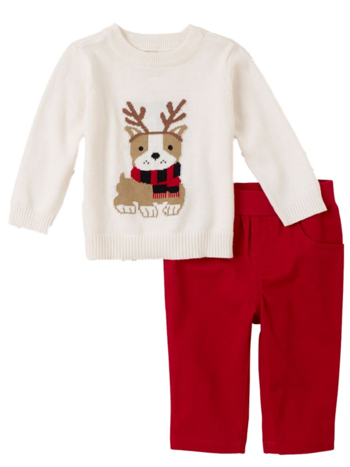 baby boy white sweater outfit