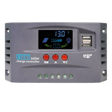 

10A 12V 24V MPPT Solar Charge Controller 50VDC PV Regulator Colorful Screen for Lithium Lifepo4 Lead Acid