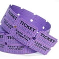 thumbnail image 4 of 500-Pack Tactical Draw Tickets, Double Roll, Event Tickets, Admission, Classroom Awards, Fundraising & Prizes - Purple, 4 of 5
