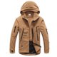 thumbnail image 1 of Abrigo de manga larga para hombre Chaquetas con capucha Invierno Cálido Vellón Outwear (Amarillo L) Ehuebsd Para estrenar, 1 of 1