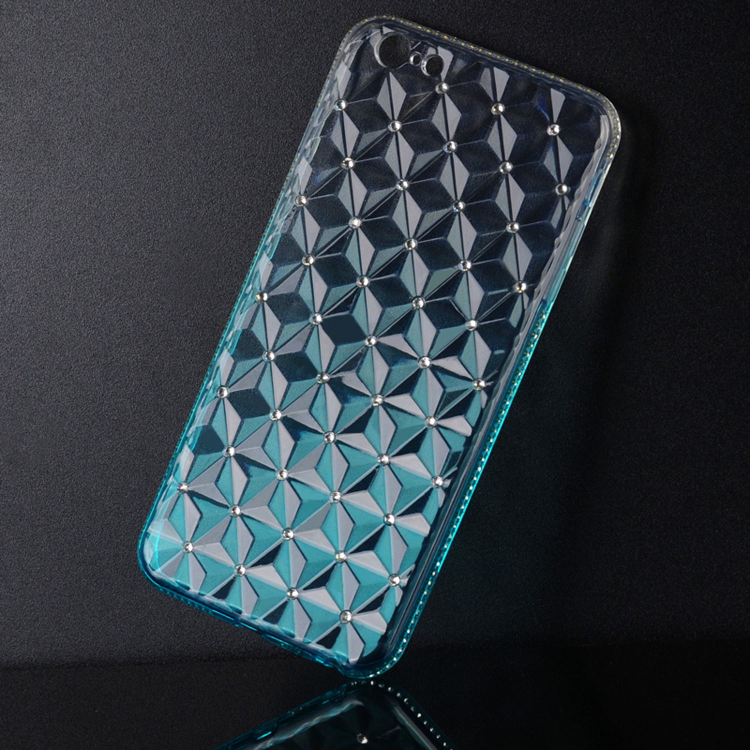 Diamond Slim Translucent Flexible TPU Skin Case for iPhone 6 Plus iPhone 6s Plus