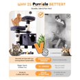 thumbnail image 2 of Árbol para Gatos Purrlato de 168 cm Multi-Niveles con Rascadores y Rampa, 2 of 9