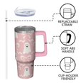 thumbnail image 3 of Spooky Halloween 30oz Insulated Tumbler with Handle and Straw Lid – Leak Proof Coffee Travel Cup – Pumpkin Gift, 3 of 5