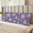 thumbnail image 6 of Picia Daisies Flowers Body Pillow Cover - Super Soft Microfiber 20x54 Body Pillow Case - Envelope Closure, Wrinkle, Stain Resistant Body Pillow Cover,Elegant Bedding, 6 of 8