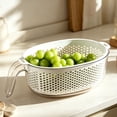 thumbnail image 4 of Colanders & Food Strainers Small Colander Strainer Plastic Strainer Pasta Strainer Noodle Strainer Drainer For Food Colander For Kitchen Strainers And Colanders Small Colander White, 4 of 8