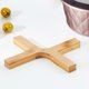 thumbnail image 2 of Almohadillapara El Hogar De Haya Simple Almohadilla De Cacerola Plegable Desmontar Tapete De Mesa Creativo Soporte De Olla En Forma Madera Con Línea Suave Para Cocina Sala Speravity HA019457-00, 2 of 6
