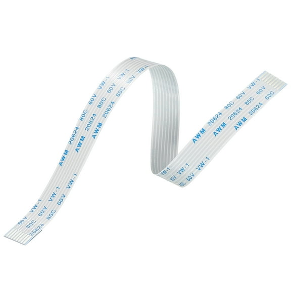 Uxcell Flexible Flat Cable Extension Cables 8 Pins 1.0mm Pitch 200mm A Type for DVD Player 10 Pack
