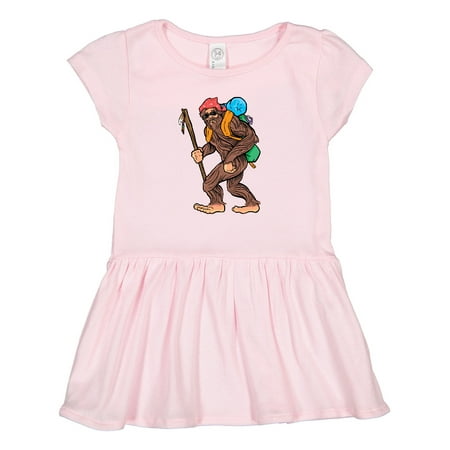 

Inktastic Bigfoot Trail Hiking Sasquatch Gift Toddler Girl Dress