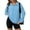 04-Light Blue, variant on Oversized Sweatshirt for Women Trendy Waffle Knit Half Zip Pullover Casual Lapel Long Sleeve Tops Fall Fashion 2025 03-Gray S